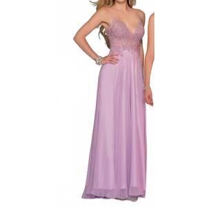 NEW DAVE & JOHNNY prom dress in lilac